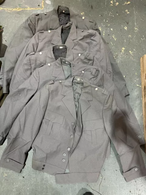 JOB LOT OF 10 x German army military surplus light grey blouson jackets ...