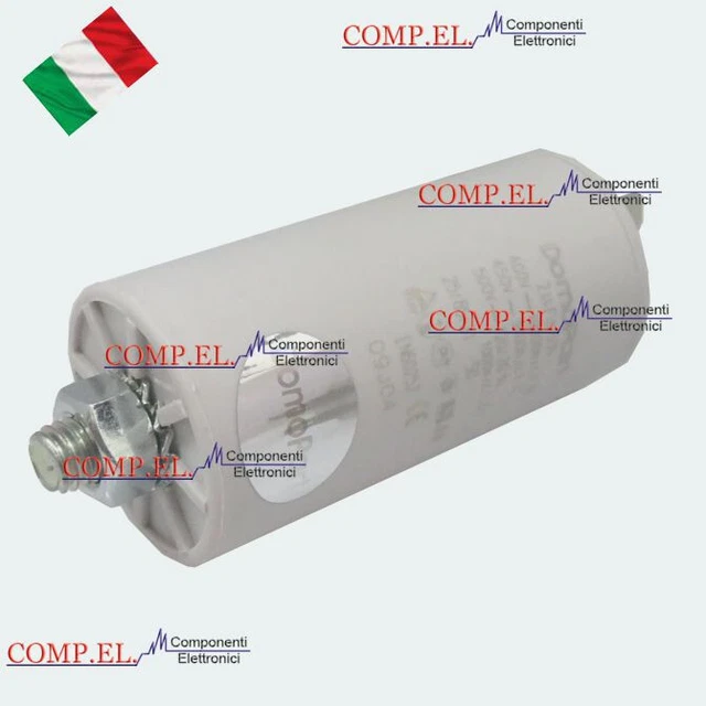 Condensatore 16.0Uf / 450V Con Cavo - Per Motori Elettrici E Lavatrici - Foto 9