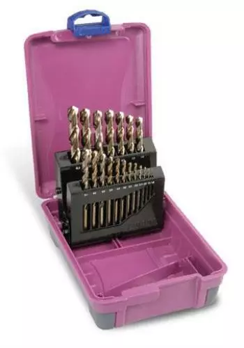 Drill Set Cobalt | Metric: 1.0 - 10.0 x 0.5mm rises | 19pc