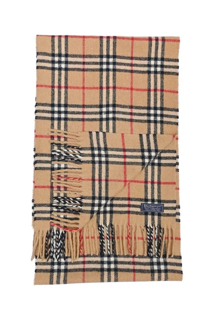 Genuine Burberrys 100% Lambswool Vintage Unisex Scarf