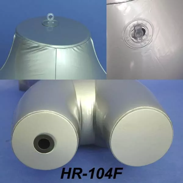 Brand New Silver Female Inflatable 3/4 Torso Mannequin HR104-F 3