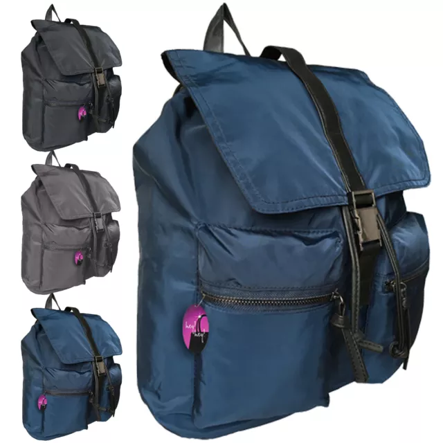 Backpack Bag Rucksack Travel School Work College Gym Women Ladies Girls Pockets