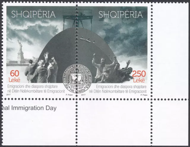 Albania 2017 MNH Complete Set Int. Immigration Day Scott nº 3003 ***