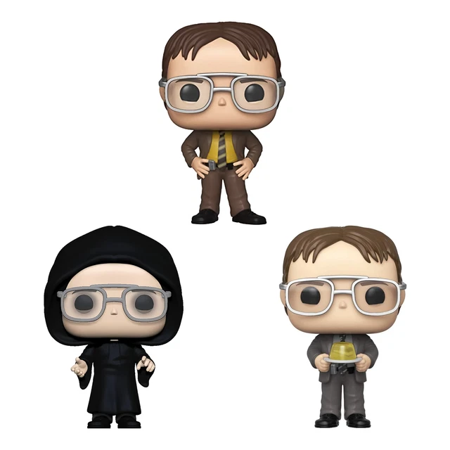 Funko Pop Lotto Pacchetto Di 3 Il Ufficio - Il Dwight Schrute Confezione