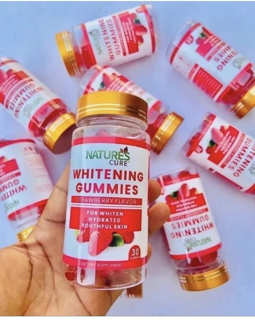WHITENING GUMMIES STRAWBERRY flavor for whiten hydraten skin(60pills A