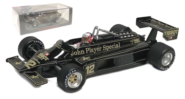 Miniature F1 Spark - Lotus 91 N°12, GP Brésil 1982, Nigel Mansell, 1/43