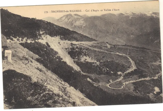 65 - cpa - BAGNERES DE BIGORRE - Col d'Aspin et la vallée d'Aure ( i 4673)