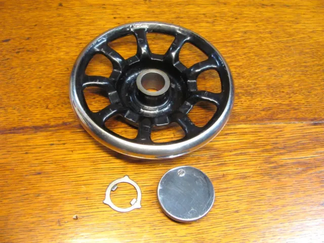 Singer 66  99 Sewing Machine 9 Spoke Balance Hand Wheel w/Washer, Knob, 127  128