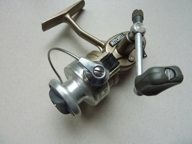 Moulinet De Pêche Ancien Mitchell 908 - Bronze Doré - Occasion