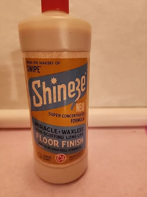 Shineze Super Concentrated Waxless Non Scuffing Long Life Floor Finish 32oz. New