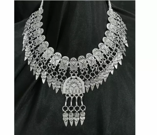 Kette Orientalisch Boho Style Mittelalter Metall Silber Schmuck aus 1001 Nacht