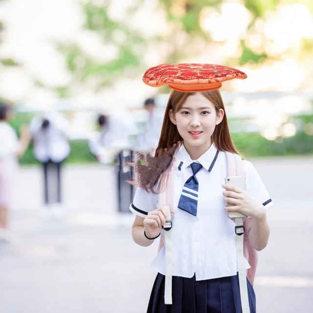 PIZZA HAT NOVELTY Food Hat Funny Cosplay Hat Role Play Hat Party