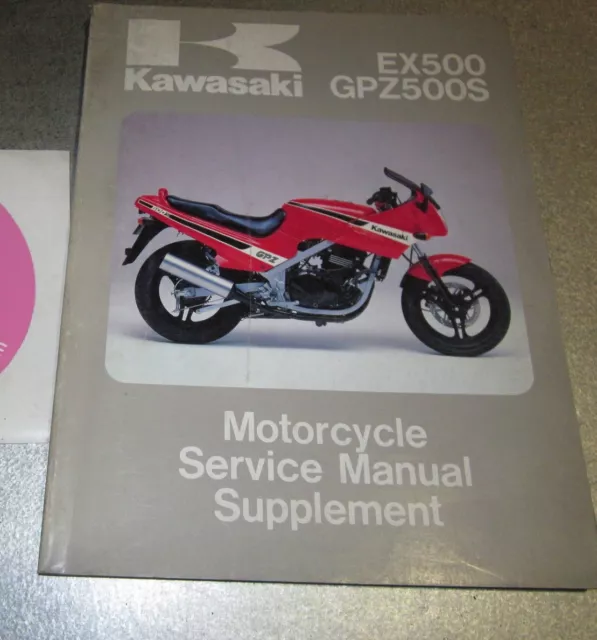 1987 Kawasaki Ex500 Gpz500S Motorcycle Service Manual Supplement 99924-1082-51