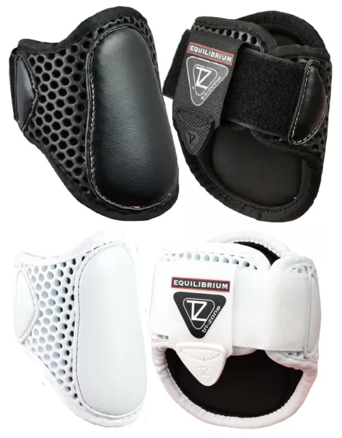 Equilibrium Tri-Zone Lightweight FETLOCK Showjumping Boots NEW Black/White XS-L