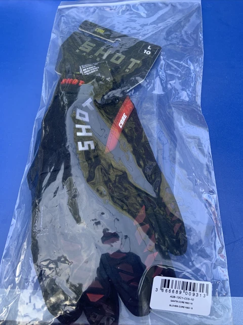 Paire de gants neufs emballage Moto Cross Vtt Bmx Shot taille L 10