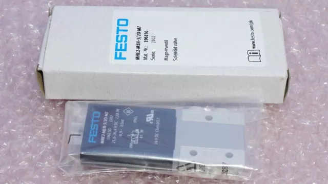 Festo Elettrovalvola Tipo: Mhe2-m1h-3/20-m7 196150 Conf. Orig. , Nuovo