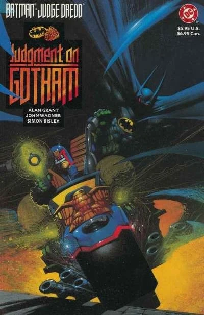 Batman Judge Dredd Judgment On Gotham Vf/Nm 1991 One Shot Dc Comics