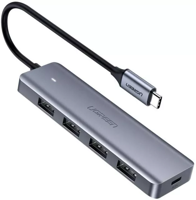 UGREEN HUB USB TIPO C - 4 PUERTOS USB 3.0 5Gbps - CONCENTRADOR - USB-C - NUEVO