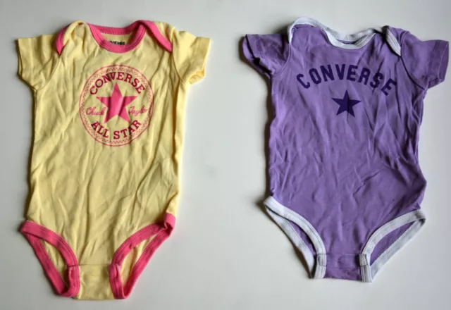 2 Original Bodies De Converse Taille 6-9M 70-75cm