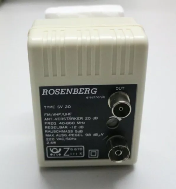 ROSENBERG ELECTRONIC ANT-VERSTARKER 20 DB 40-860 MHz