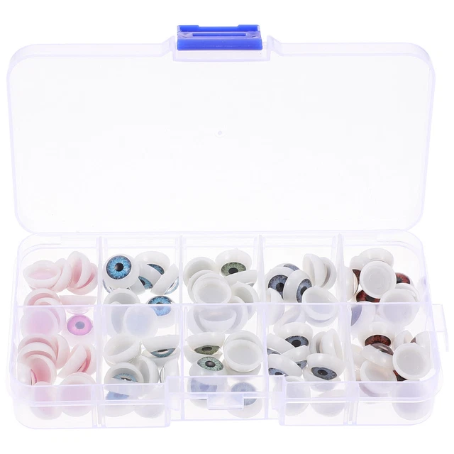 100pcs  boîte de balles de simulation de boîte délicat poupée yeux oculaire 3
