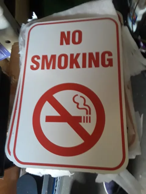 Large 12 X 18 NO SMOKING Sign  Commercial Quality (Not Plastic)