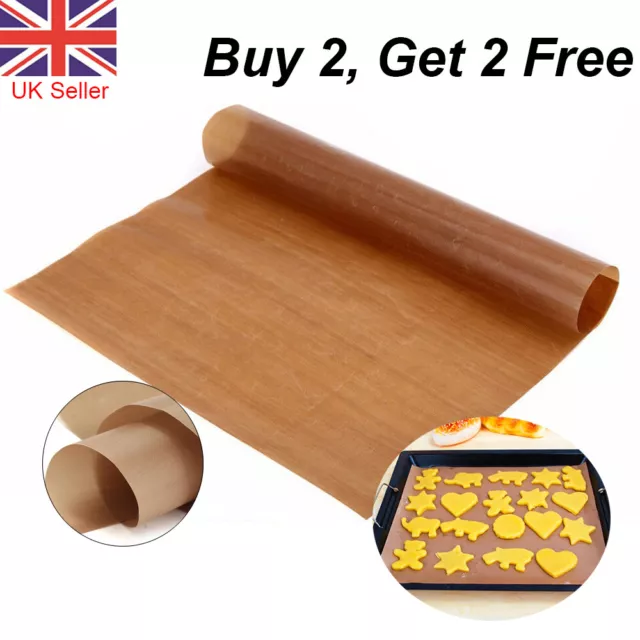 Reusable Non-Stick Bakeware Mat Grill Macaron Baking Paper Sheet 40x30cm