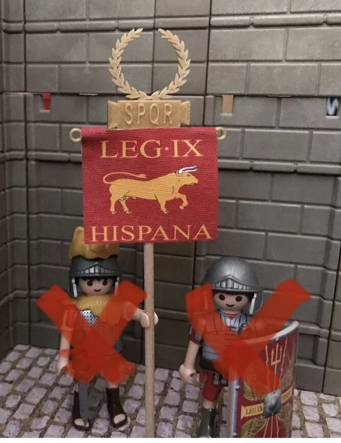 Stendardo Romano Personalizzato 3D Per Playmobil – Roman Banner – Bannière Romaine