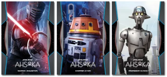 STAR WARS Ahsoka Season 1 - 3 Card Promo Set #3  - Marrok Chopper  Huyang