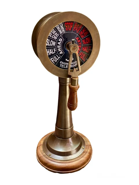 14 " Antik Messing Schiffs Motor Order Telegraph Nautisch Dekorativ Sammlerstück