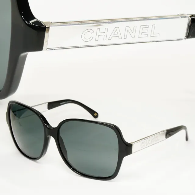 Chanel Sunglasses Frames 5238 c.501/3C Black Round Oversized 54-19-135