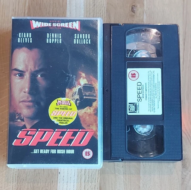 SPEED SPECIAL EDITION Widescreen FOX UK PAL VHS VIDEO 1995 Keanu Reeves