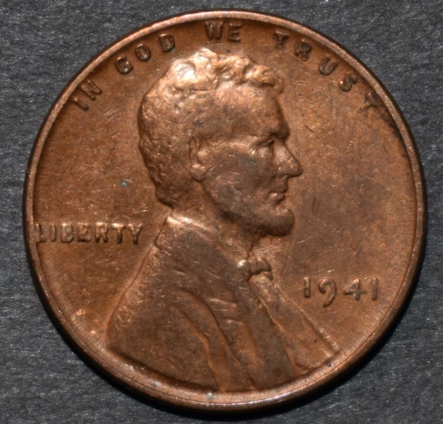 1941 P Lincoln Wheat Penny Choice BU Red Brown Cent - Actual Coin - 45Z