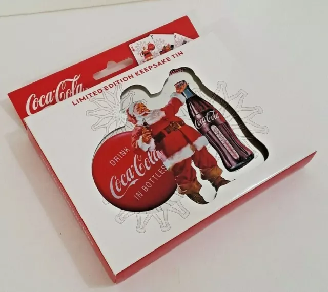 Coca-Cola Playing Cards Limited Edition Keepsake Tin 2 Decks Bicycle Cards NEW