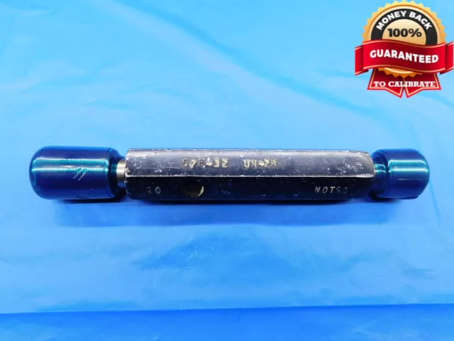 5/8 32 Un 2B Preplate Thread Plug Gage .625 Go No Go P.d.'s = .6060 & .6100