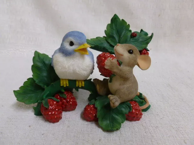 Charming Tails Friends Are There To Share LE 98/239 Bird Mouse New In Box