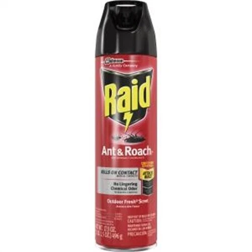 Raid 660574 Ant and Roach Killer, 17.5oz Aerosol, Outdoor Fresh, 12/Carton SJN66