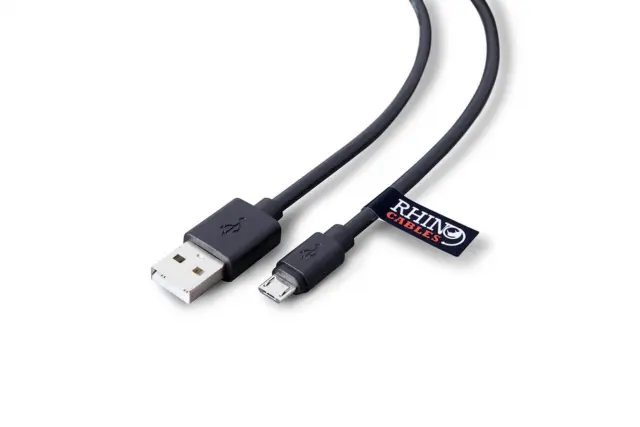 Rhinocables USB v 2.0 A to USB Micro Type B High Speed Charger Cable Lead — 1.8m