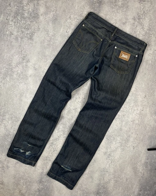Jeans Destroy Troués Dolce & Gabbana Taille US 34 Coupe Slim - Occasion Très Bon état