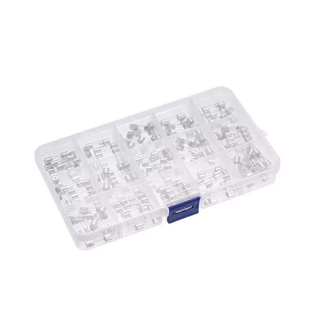 15 Type Coup Lent Verre Cartouche Tube Temps Retard Fusible Kits 250V 1Sets