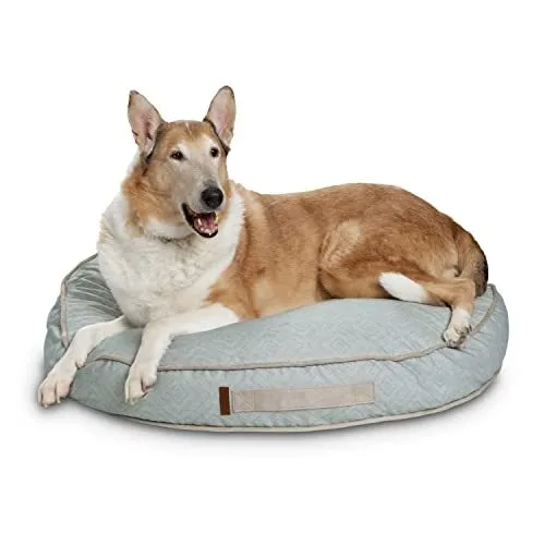 Bark & Slumber Plush Round Lounger Dog Bed, Recycled Fabric, Eco Friendly, Sm...