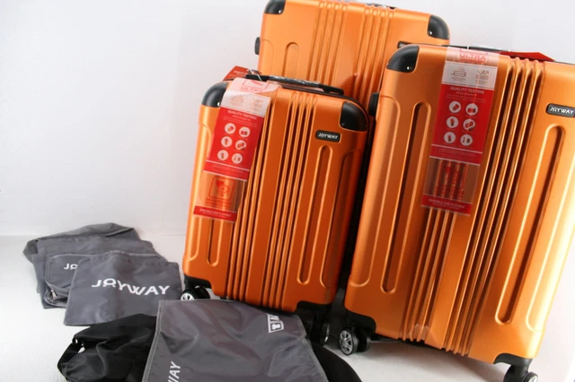 SEE NOTES Joyway Luggage 10 Piece Hardshell w Wheels 20 24 28 Inch Travel Set