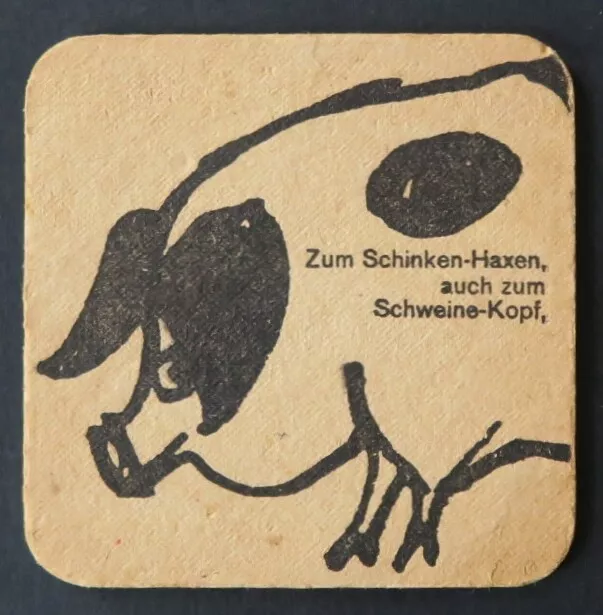 Sous-bock beer SCHWABEN BRAU Stuttgart pig pig beer mat beer lid 24