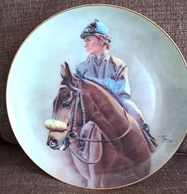 FRED STONE JOHN HENRY CHRIS McCARRON UP PLATE MIB W/CERT COA Racehorse famous