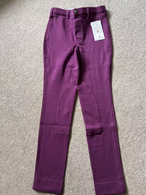 Shires Wessex Horse Riding Jodhpurs Purple size 26 New