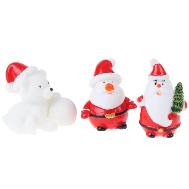 Santa Claus Snowman DIY Miniature Figurine Xmas Garden Decor Micro Landsc Sh-yy 8