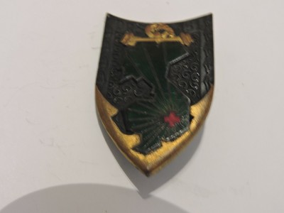 Insigne Santé 2° CMMEO 2° DMT Indochine ORIGINAL Courtois FRENCH ARMY BADGE 