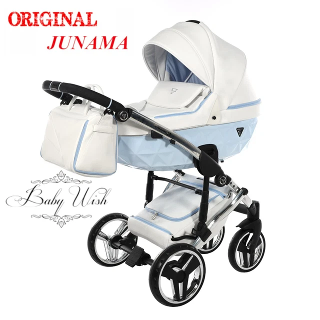 JUNAMA DIAMOND CANDY V2 PRAM 2in1 3in1 CARRYCOT + PUSHCHAIR + CAR SEAT + ISOFIX