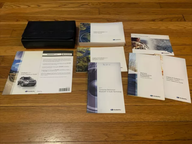 2011 Subaru Legacy / Outback Owners Manual With Case And Navigation OEM