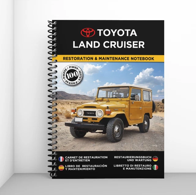 TOYOTA LAND CRUISER : Libretto Di Restauro E Manutenzione - CONSEGNA GRATUITA
